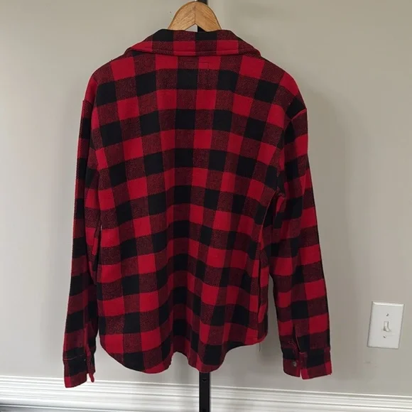 Simply Southern plaid checkerboard button coat jacket - Picture 5 of 5